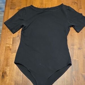 Black Short Sleeve Bodysuit